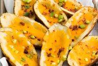 Crispy Air Fryer Potato Skins with Cheesy Bacon Filling