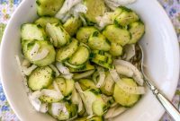 Crisp Quick Refrigerator Pickled Cucumbers in 30 Minutes