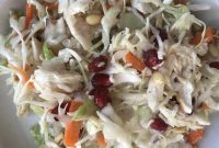 Chicken Salad with Cabbage, Pine Nuts, and Lemon Dressing