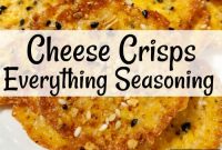 Keto Everything Seasoning Cheese Crisps — Low Carb Snack