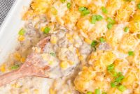 Hearty Cowboy Casserole: Cheesy Ground Beef & Potato Bake