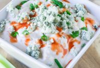 Spicy Buffalo Chicken Dip with Bleu Cheese Swirl