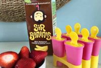 Chocolate-Covered Strawberry Banana Freezer Pops Recipe