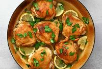 Crispy Lemon Garlic Chicken Thighs — Juicy, Flavor-Packed Recipe