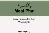 Weekly Meal Plan: April 25–May 1, 2026