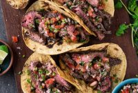 Carne Asada Skirt Steak Tacos with Citrus Garlic Marinade