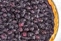 Homemade Blueberry Tart Recipe with Flaky Crust