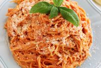 Creamy 3-Ingredient Tomato Angel Hair Pasta Recipe
