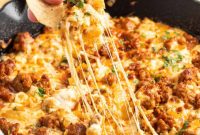 Melted Cheese with Chorizo: Creamy Mexican Queso Fundido Recipe