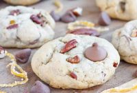 Orange Pecan Chocolate Chip Cookies with Zesty Citrus Flavor