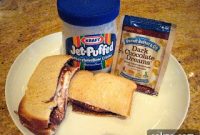 Fluffernutter Reinvented: Chocolate Swirl Peanut Butter & Marshmallow Sandwich