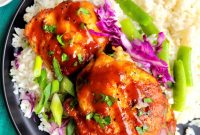 Slow Cooker Soy-Garlic Chicken Thighs with Sesame and Ginger