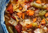 Cabbage and Beef Hamburger Soup Recipe for Comforting Meals