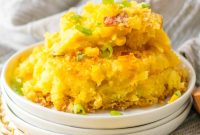 Loaded Cornbread Casserole Recipe — Cheesy Bacon & Jalapeño Bake