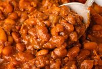 Slow-Cooker Cowboy Baked Beans with Bacon and Brown Sugar