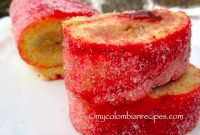 Colombian Red Guava Roll Cake Recipe