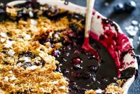 Coconut Blueberry Crisp Recipe — Crunchy Tropical Berry Dessert