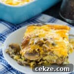 Spicy Sausage and Caramelized Onion Breakfast Casserole
