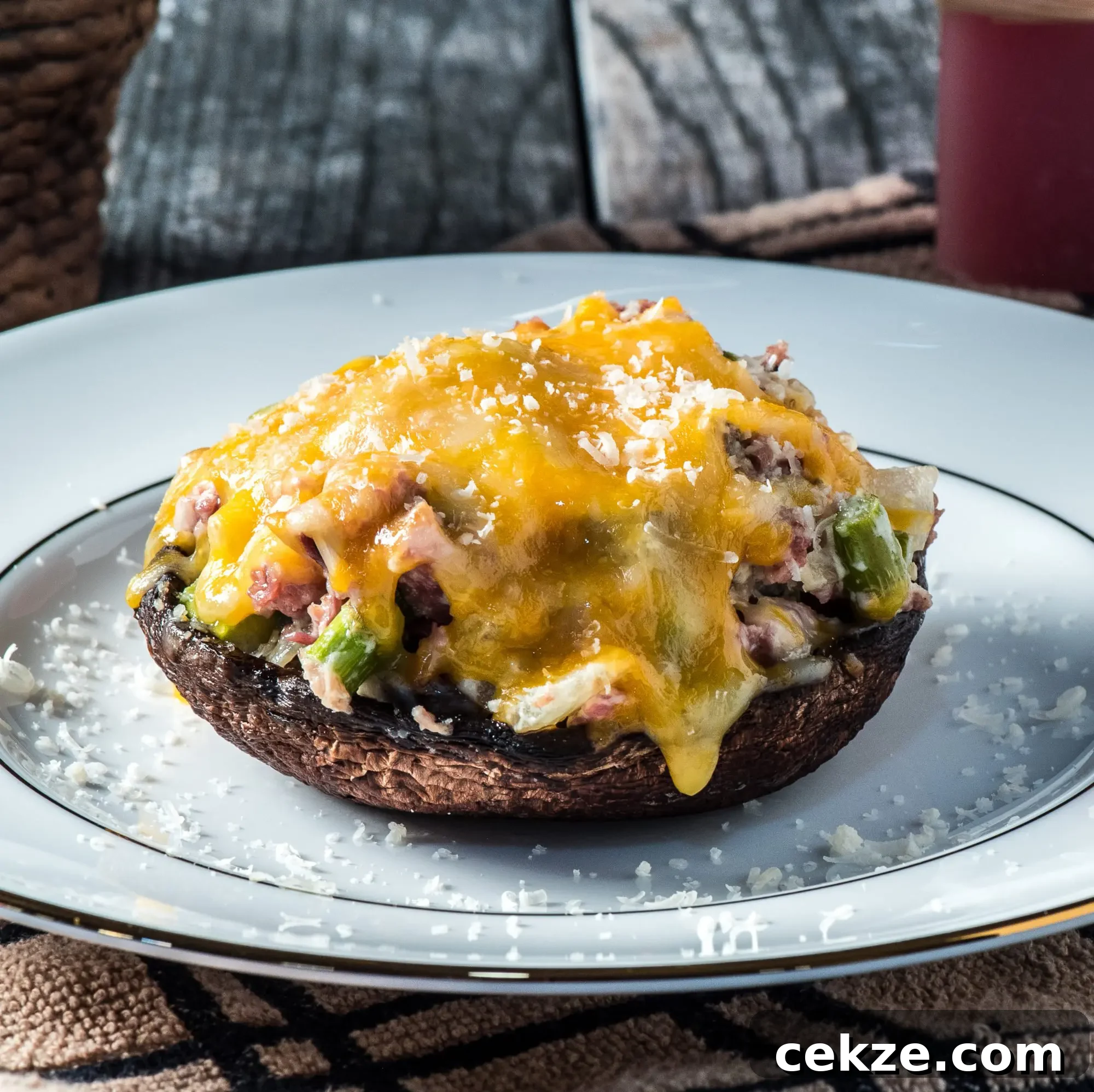 Pork and Cheese Stuffed Portobello Mushrooms: Savory Baked Recipe 2 img 10242 1