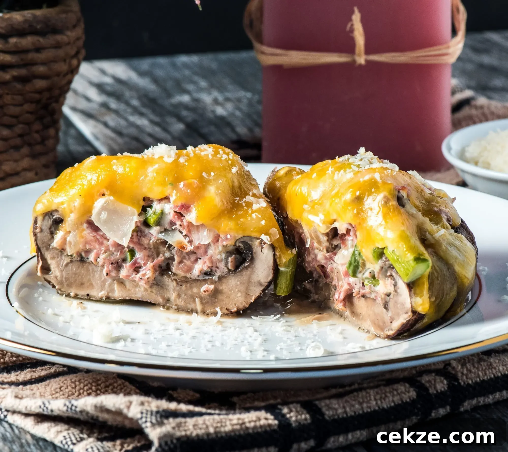 Pork and Cheese Stuffed Portobello Mushrooms: Savory Baked Recipe 8 img 10242 10