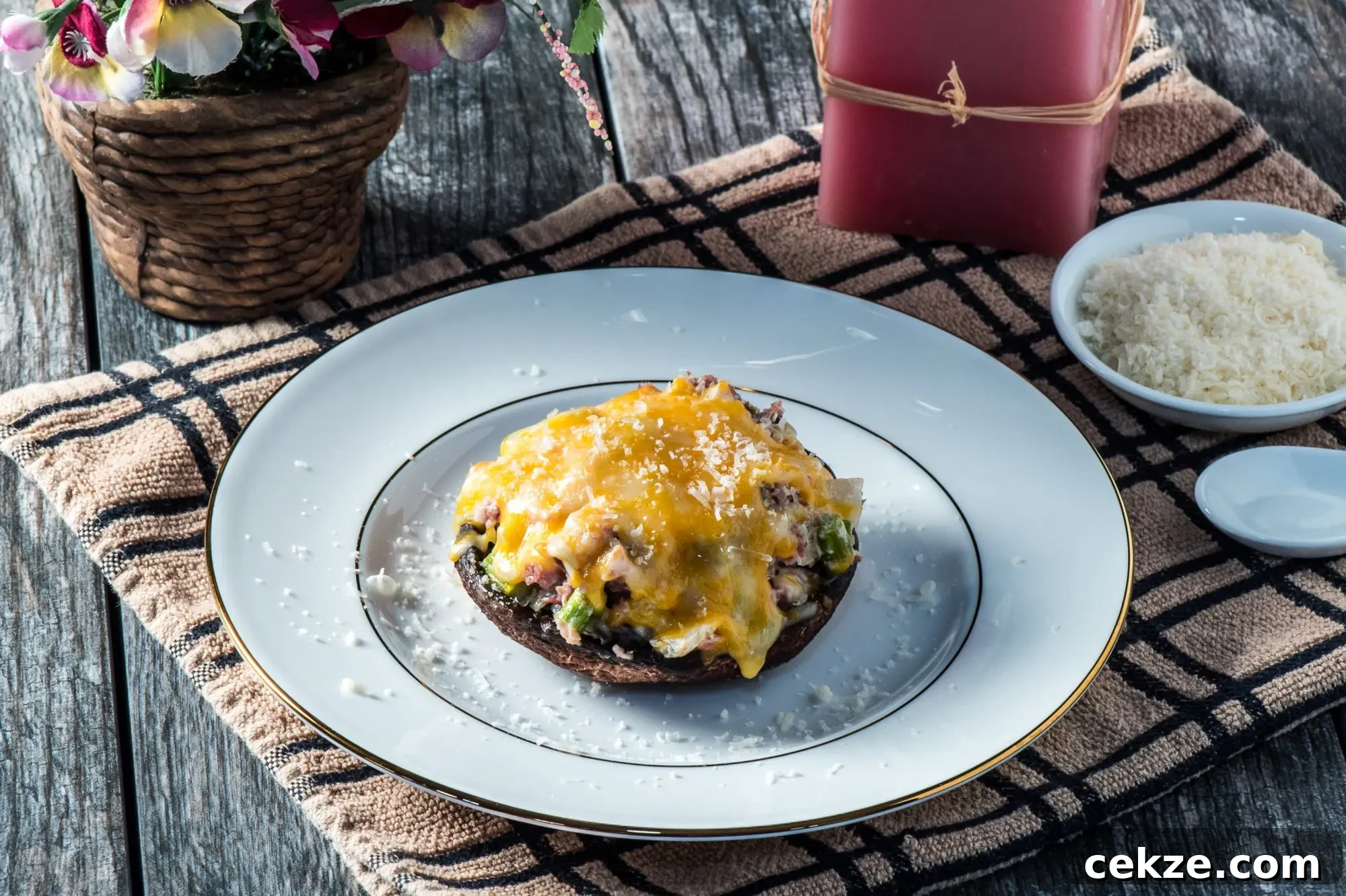 Pork and Cheese Stuffed Portobello Mushrooms: Savory Baked Recipe 9 img 10242 11