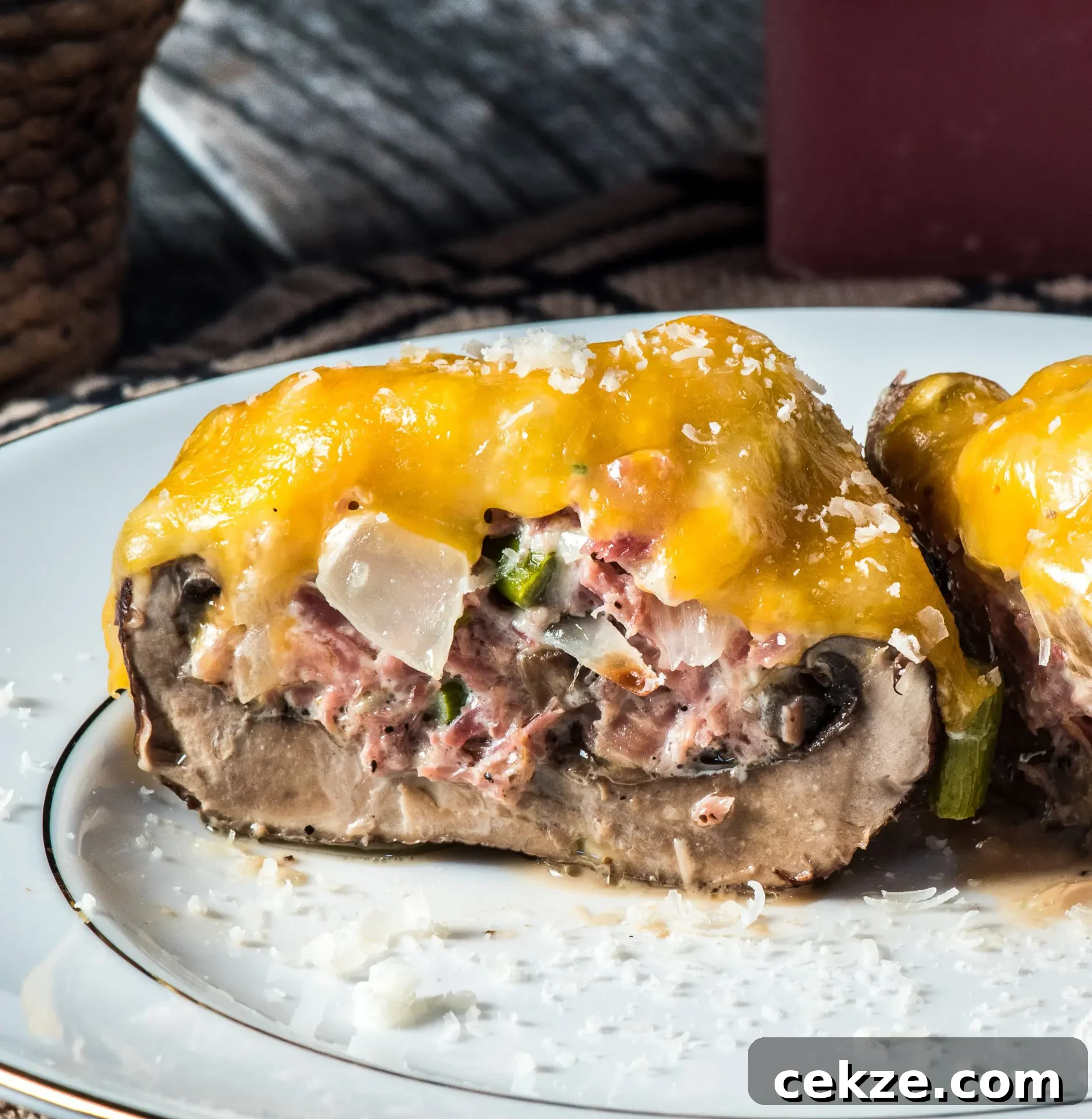 Pork and Cheese Stuffed Portobello Mushrooms: Savory Baked Recipe 3 img 10242 2