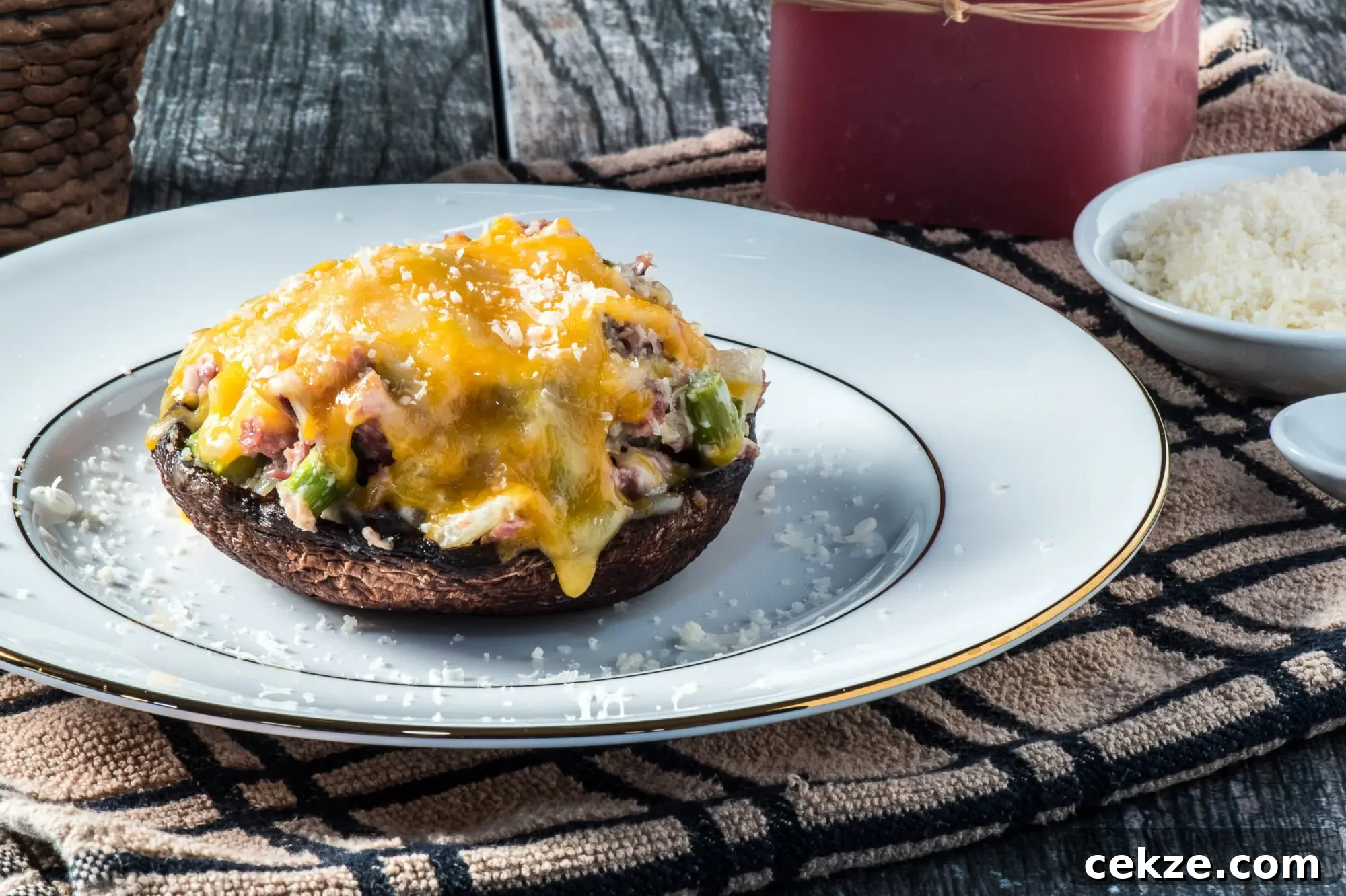 Pork and Cheese Stuffed Portobello Mushrooms: Savory Baked Recipe 5 img 10242 7