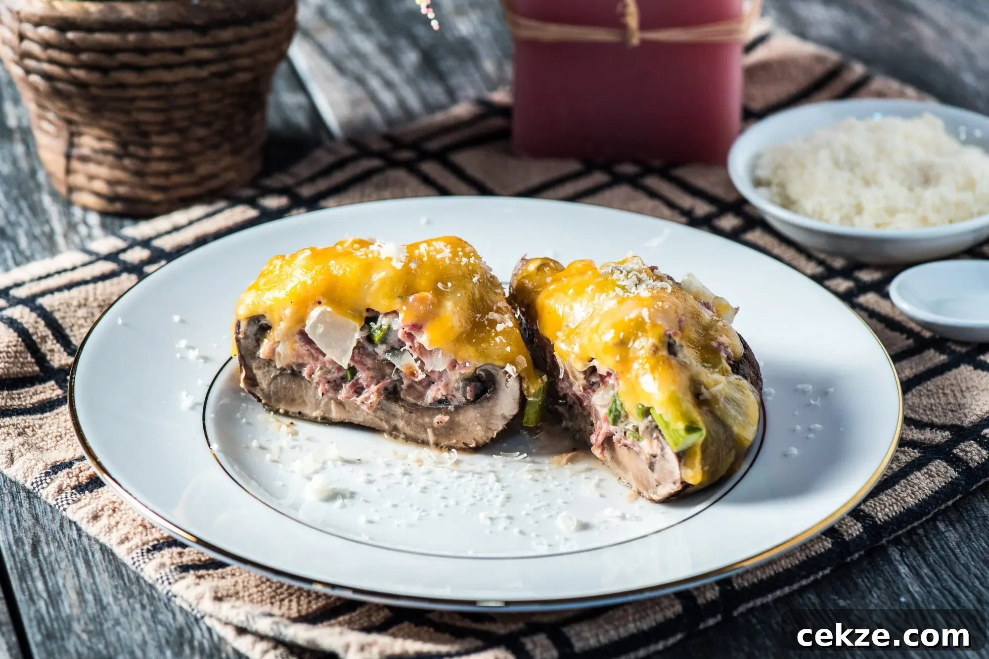 Pork and Cheese Stuffed Portobello Mushrooms: Savory Baked Recipe 6 img 10242 8