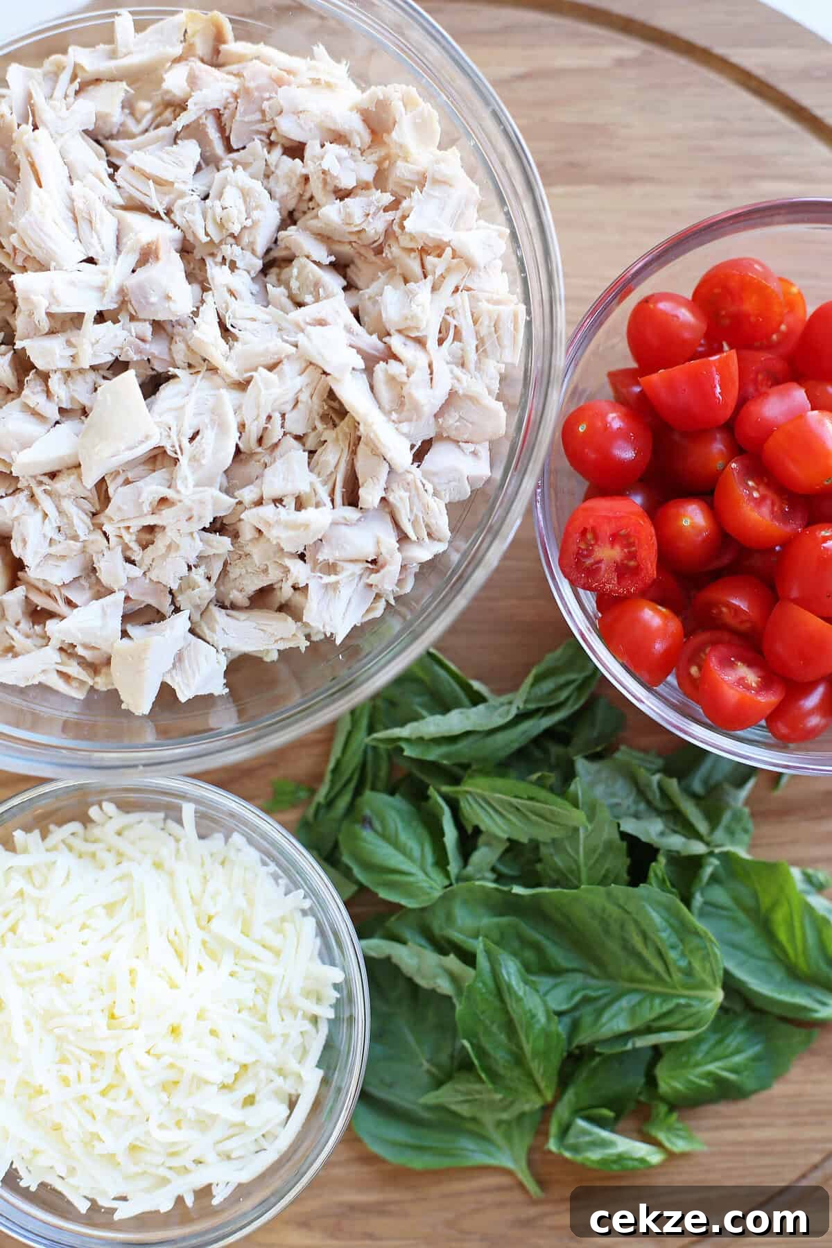 Caprese Chicken and Quinoa Casserole plated