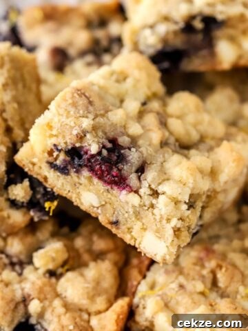 Blueberry blondies