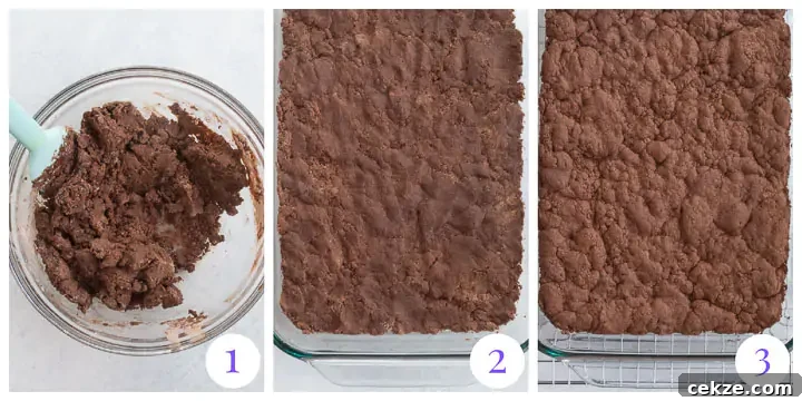 Chocolate Pecan Pie Bars Recipe — Fudgy Chocolate Pecan Bars 3 how to make chocolate pecan pie bars step by step