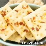 Fire Crackers are Saltine crackers seasoned with ranch and red pepper flakes