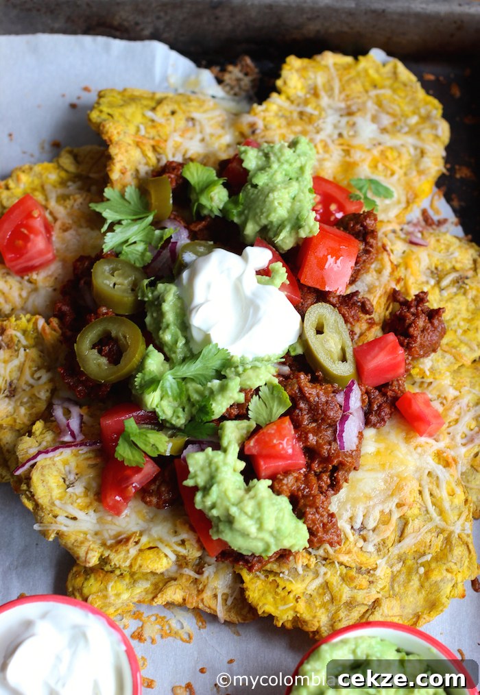 Patacón Loaded Nachos