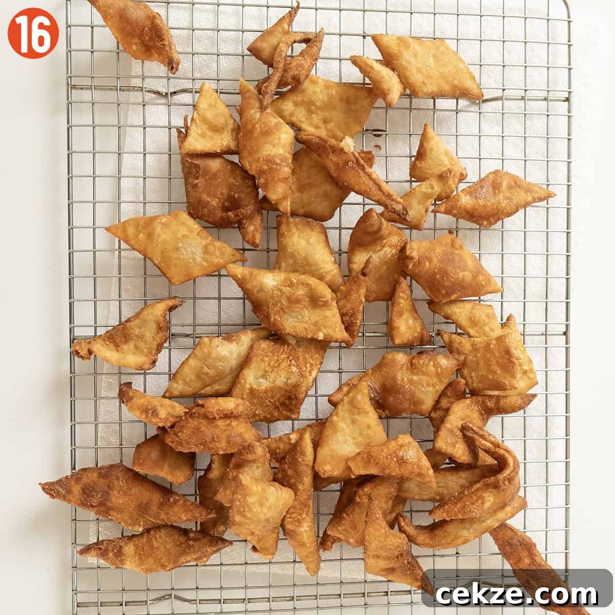 Authentic Cannoli Dip with Homemade Cannoli Chips 13 Golden brown cannoli chips.