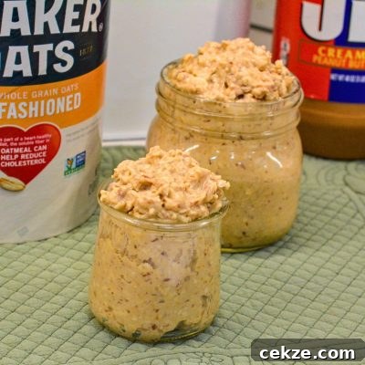 Peanut butter overnight oats