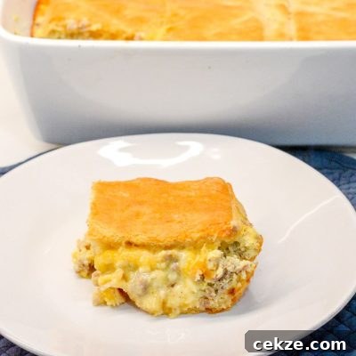 Crescent roll sausage breakfast casserole
