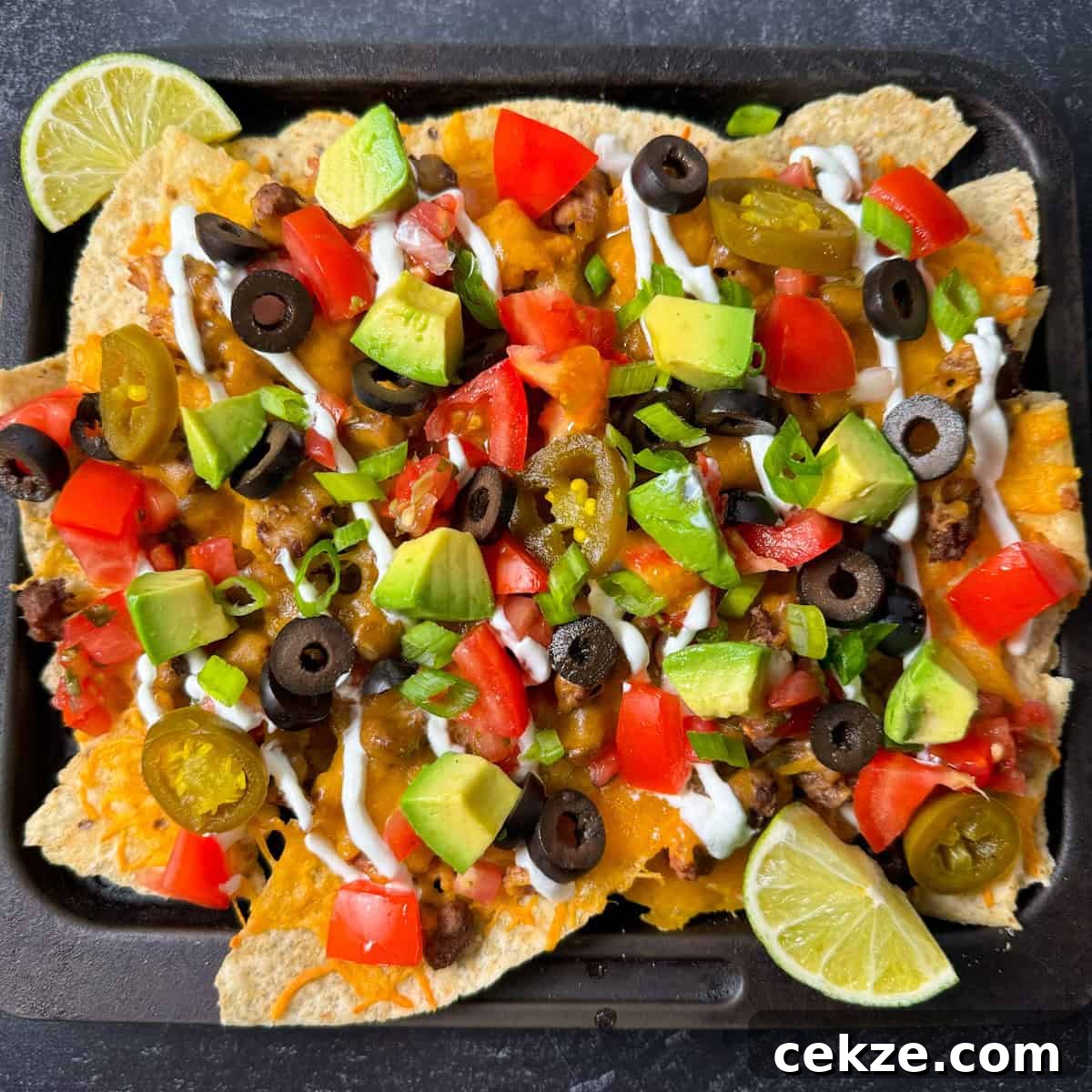 air fryer nachos with ground beef