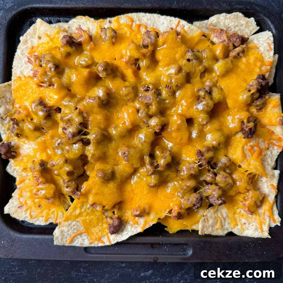 air fryer beef nachos