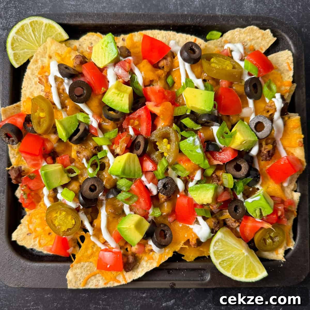 air fryer nachos with refried beans