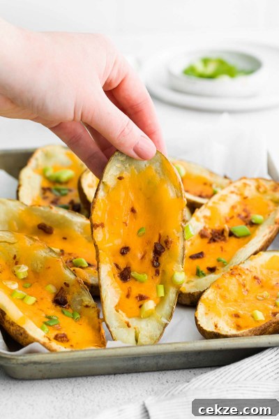 Crispy Air Fryer Potato Skins with Cheesy Bacon Filling 2 img 126632 1