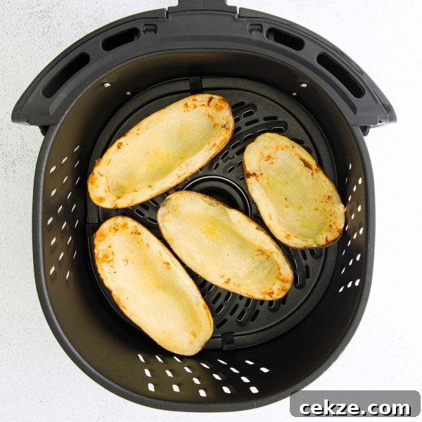 Crispy Air Fryer Potato Skins with Cheesy Bacon Filling 4 img 126632 3