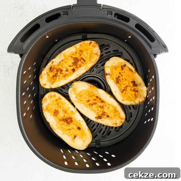 Crispy Air Fryer Potato Skins with Cheesy Bacon Filling 5 img 126632 4