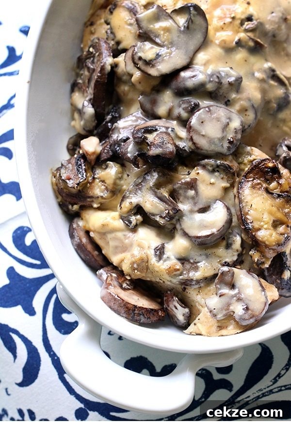 Mushroom Chicken for the Slow Cooker