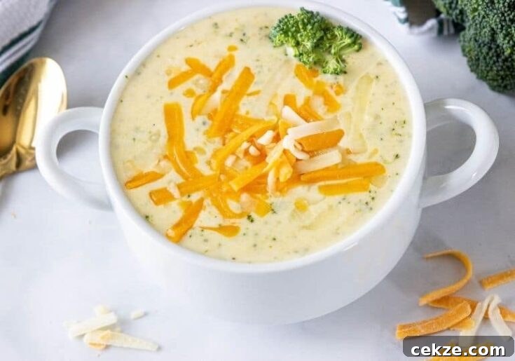 Slow Cooker Broccoli Cheese Soup