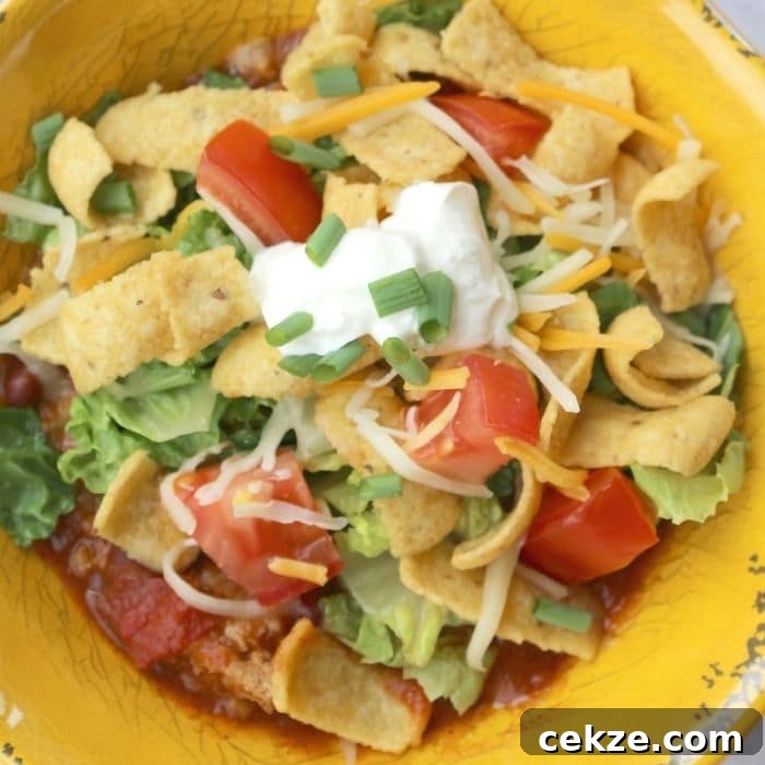 Crockpot Cheesy Frito Chili Pie