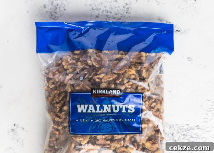 bag of kirkland shelled walnuts