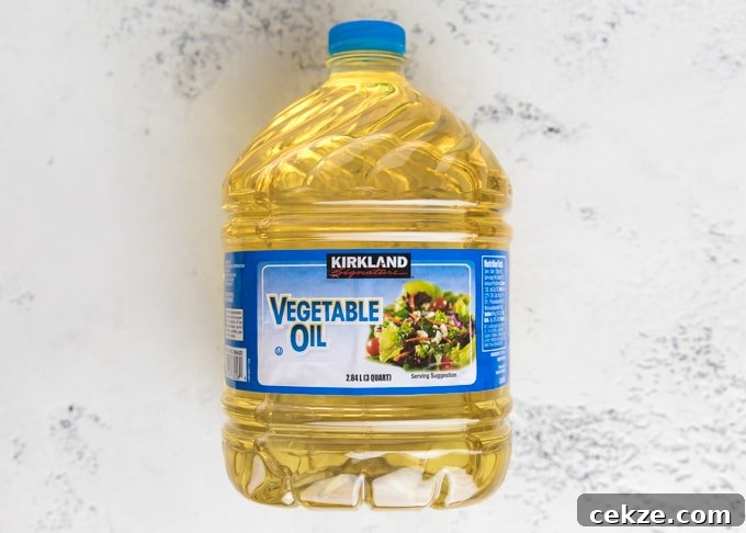 jug of kirkland vegetable oil