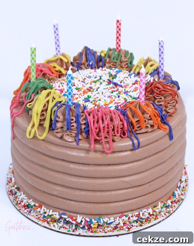 Vegan Chocolate Birthday Cake