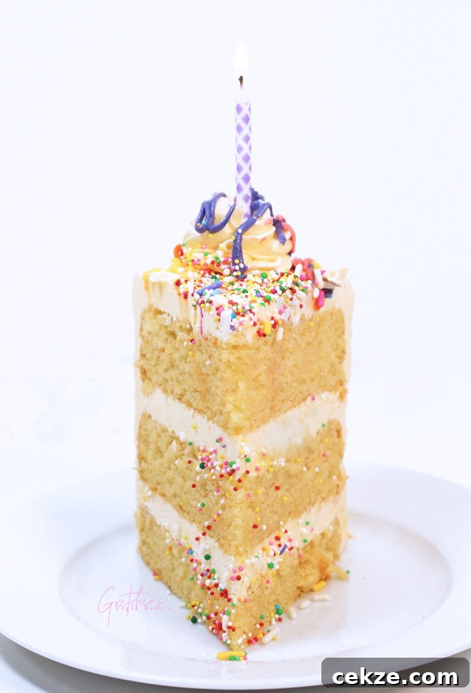 Vegan Vanilla Birthday Cake