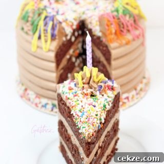 Vegan Chocolate Birthday Cake